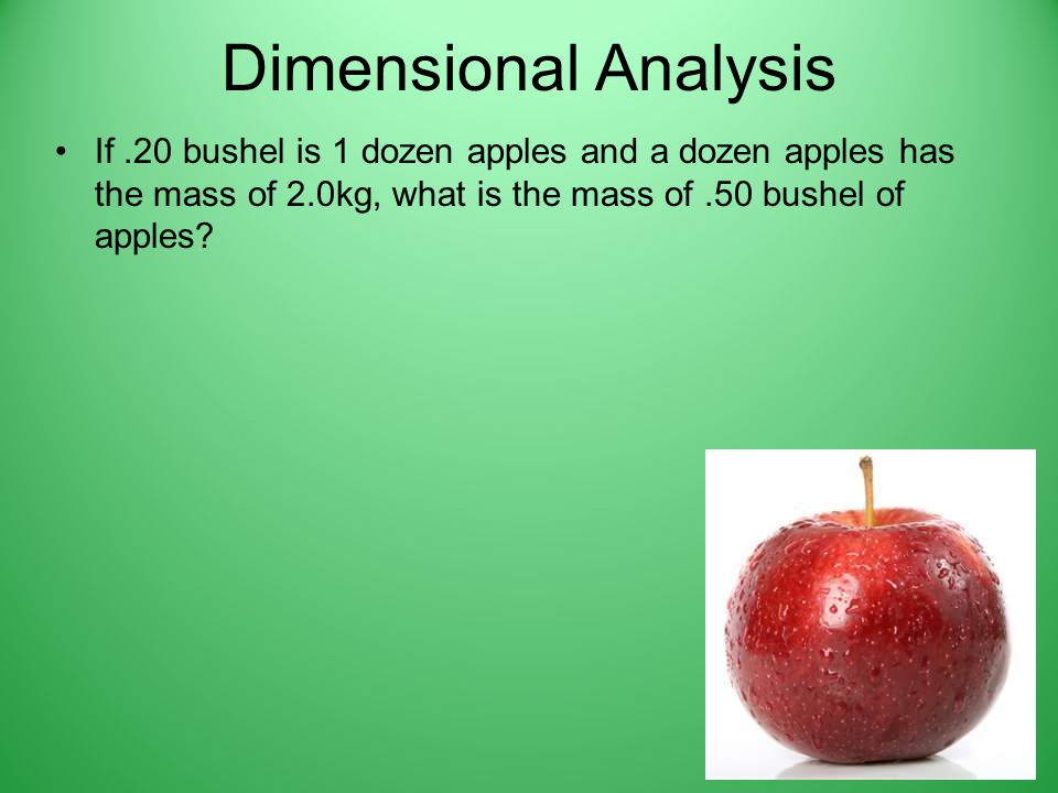 Apples in a Bushel: Counting the Number of Apples in a Bushel Measurement